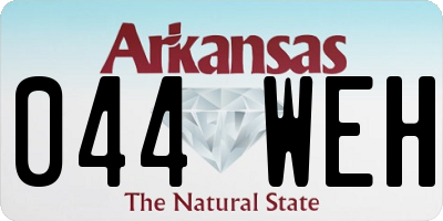AR license plate 044WEH