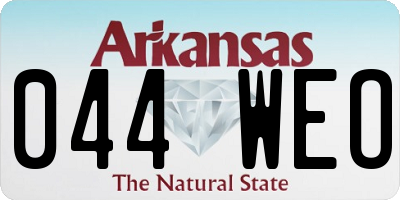 AR license plate 044WEO