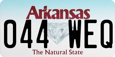 AR license plate 044WEQ