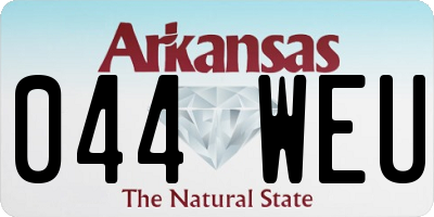 AR license plate 044WEU