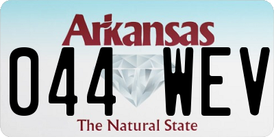 AR license plate 044WEV