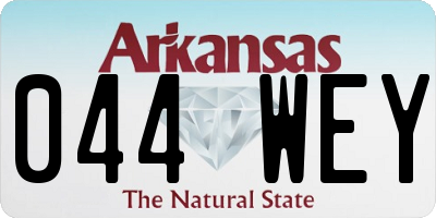 AR license plate 044WEY