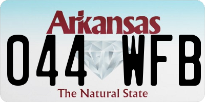 AR license plate 044WFB