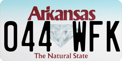 AR license plate 044WFK