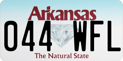 AR license plate 044WFL
