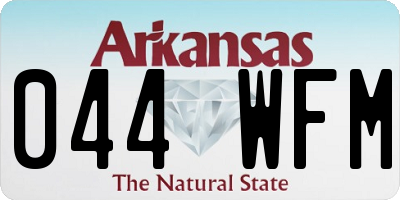 AR license plate 044WFM