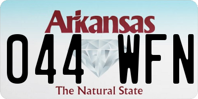 AR license plate 044WFN