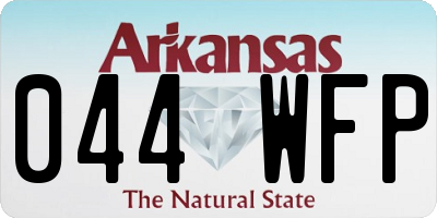 AR license plate 044WFP