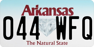 AR license plate 044WFQ