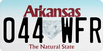 AR license plate 044WFR