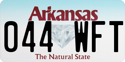 AR license plate 044WFT