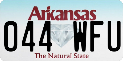 AR license plate 044WFU