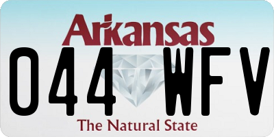 AR license plate 044WFV