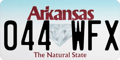 AR license plate 044WFX