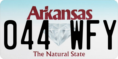 AR license plate 044WFY