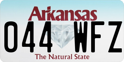 AR license plate 044WFZ