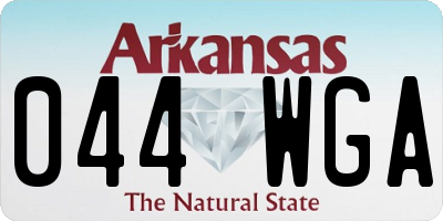 AR license plate 044WGA