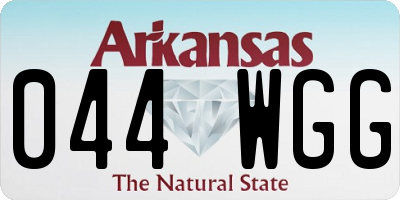 AR license plate 044WGG