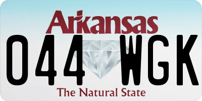 AR license plate 044WGK