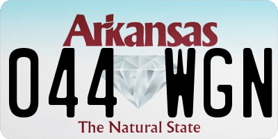 AR license plate 044WGN
