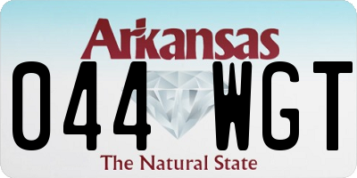 AR license plate 044WGT