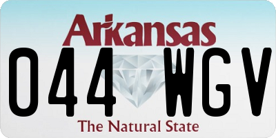 AR license plate 044WGV