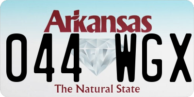 AR license plate 044WGX