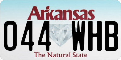 AR license plate 044WHB