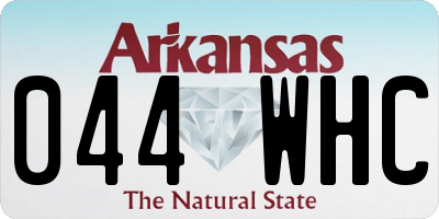 AR license plate 044WHC