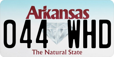 AR license plate 044WHD