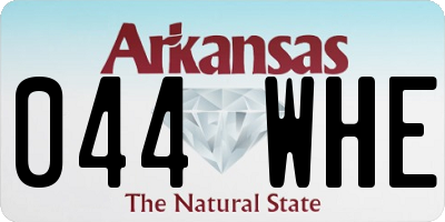 AR license plate 044WHE