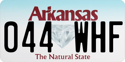 AR license plate 044WHF