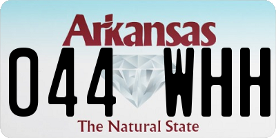 AR license plate 044WHH