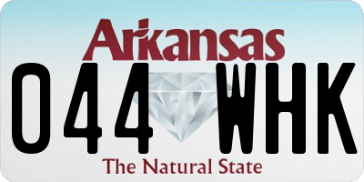 AR license plate 044WHK