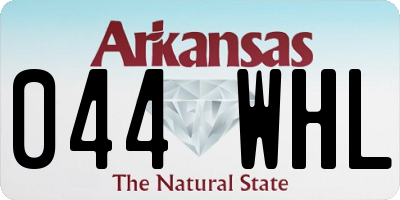 AR license plate 044WHL