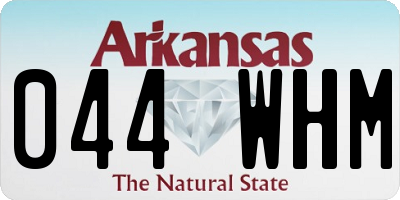 AR license plate 044WHM