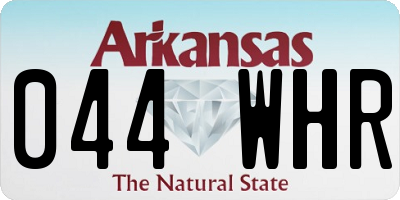AR license plate 044WHR