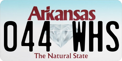 AR license plate 044WHS