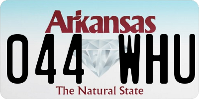 AR license plate 044WHU