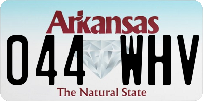 AR license plate 044WHV
