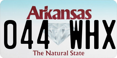 AR license plate 044WHX
