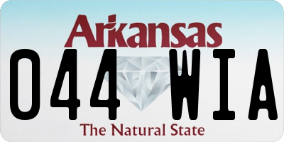 AR license plate 044WIA