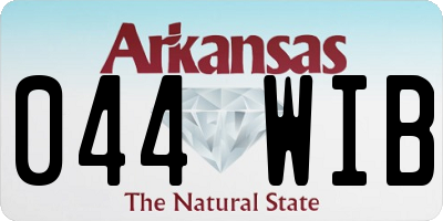 AR license plate 044WIB