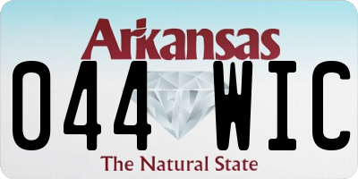 AR license plate 044WIC