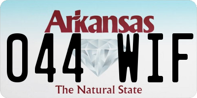 AR license plate 044WIF
