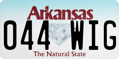 AR license plate 044WIG