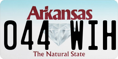 AR license plate 044WIH