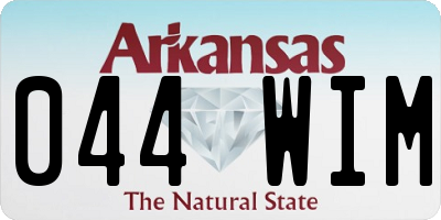 AR license plate 044WIM