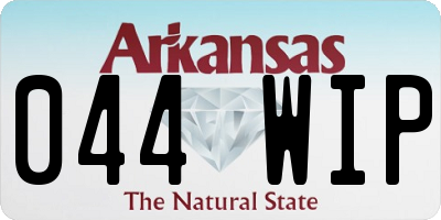 AR license plate 044WIP