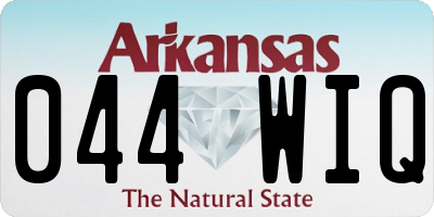 AR license plate 044WIQ